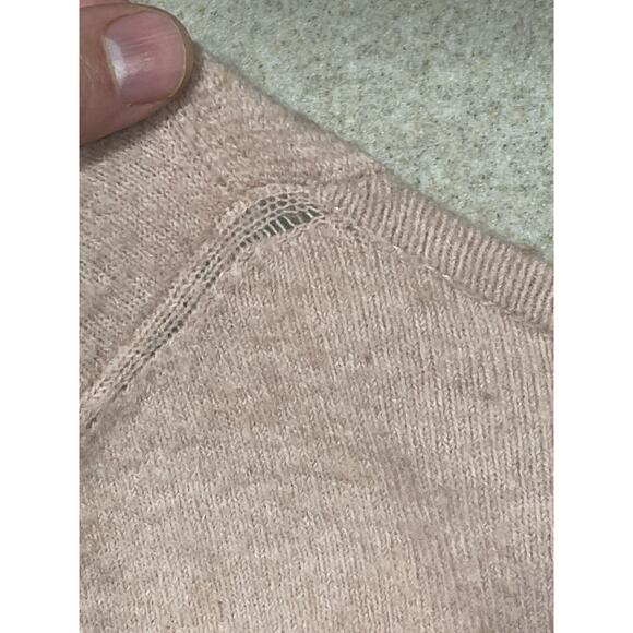 MADEWELL Women's Sweater Sz-2XL Orange /Cream Wool Alpaca Blend Striped Cardigan - Picture 13 of 13